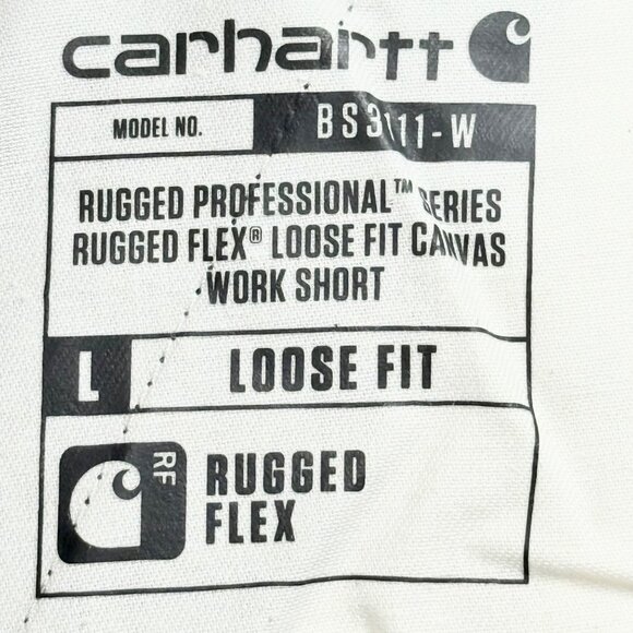 Carhartt Women's Rugged Flex Black Canvas Work Shorts Size 10 NWT 10" Inseam - Picture 5 of 11